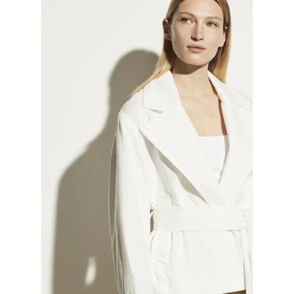 NEW Vince | Belted Cotton Blazer - Picture 10 of 10